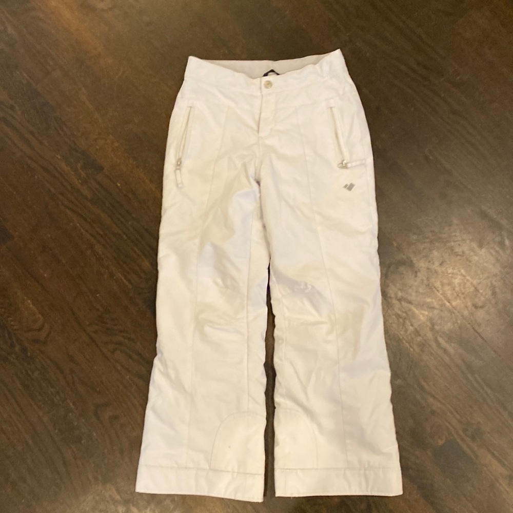 Girl’s Obermeyer Brooke ski / snow pant - white size M (10/12)